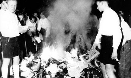 Hitler Youth burning books